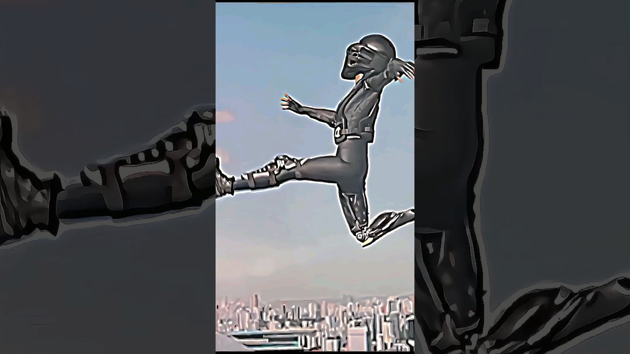 maria🔥 jump from the building || 