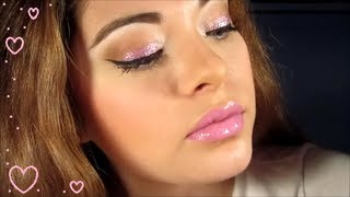 Soft Pink Glitter Eyes screenshot 3