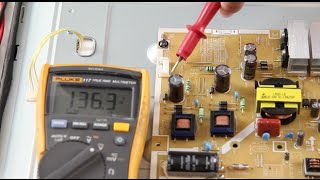 Vizio E420-A0 E420i-A0 E420D-A0 LED TV No Backlights - Voltage Test Troubleshoot LEDs & Power Supply