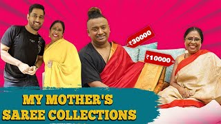 100 Years old saree Collection | My Mom's Saree Collections | Karun Raman