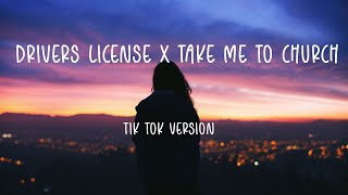 drivers license x take me to church (Lyrics) 🎵  tik tok version Resimi