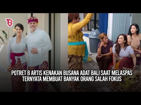 Potret artis kenakan busana adat Bali saat Melaspas, penampilan Raisa bak keluarga ningrat