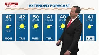 Back to cooler, brisk feeling temperatures today | First Alert forecast, March 1