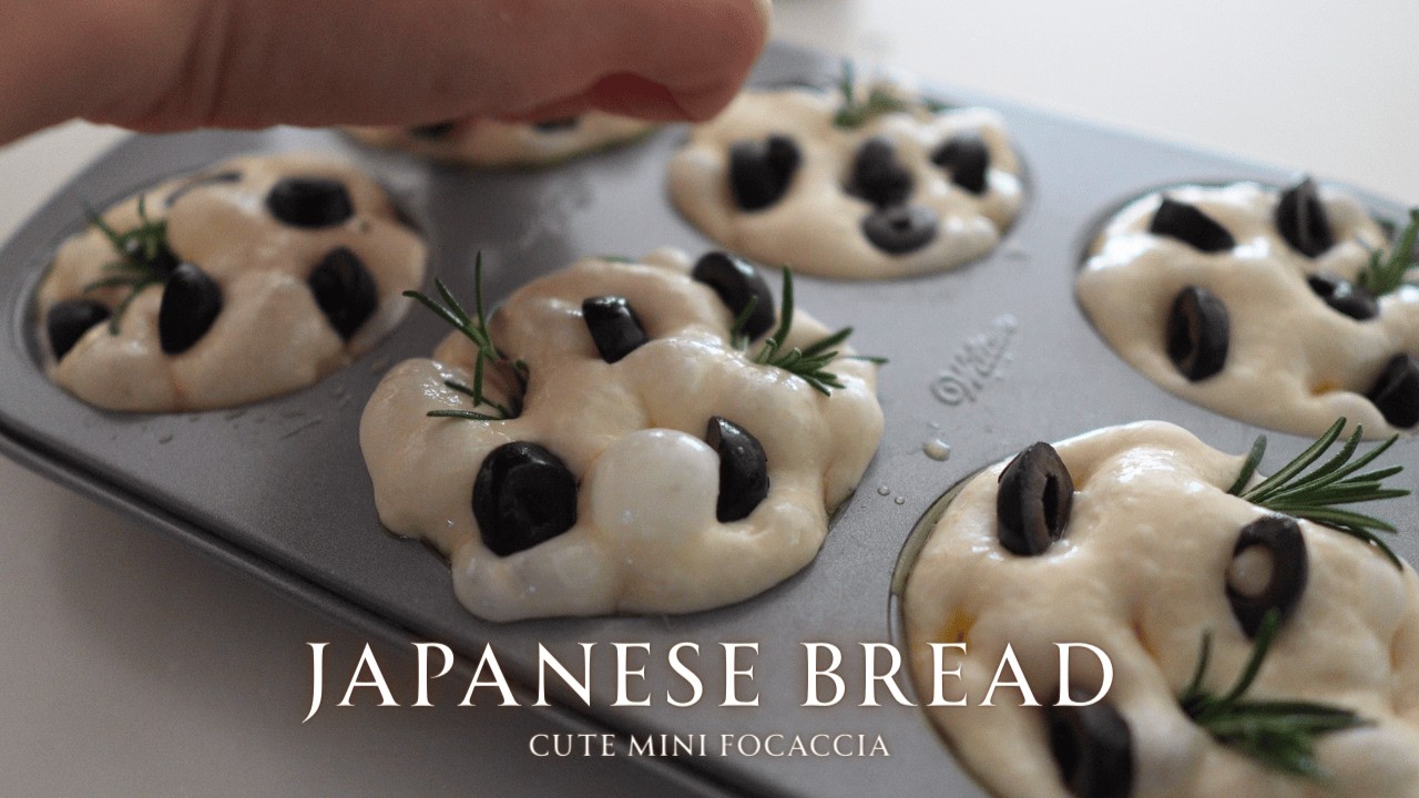 How to Make Cute Mini Focaccia | Easy No-Knead Recipe