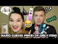 MARIO GUESSES PRICES OF "GIRLY" ITEMS | Ivona & Mario