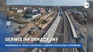 Modernizacja trasy kolejowej z Lęborka do Słupska opóźniona