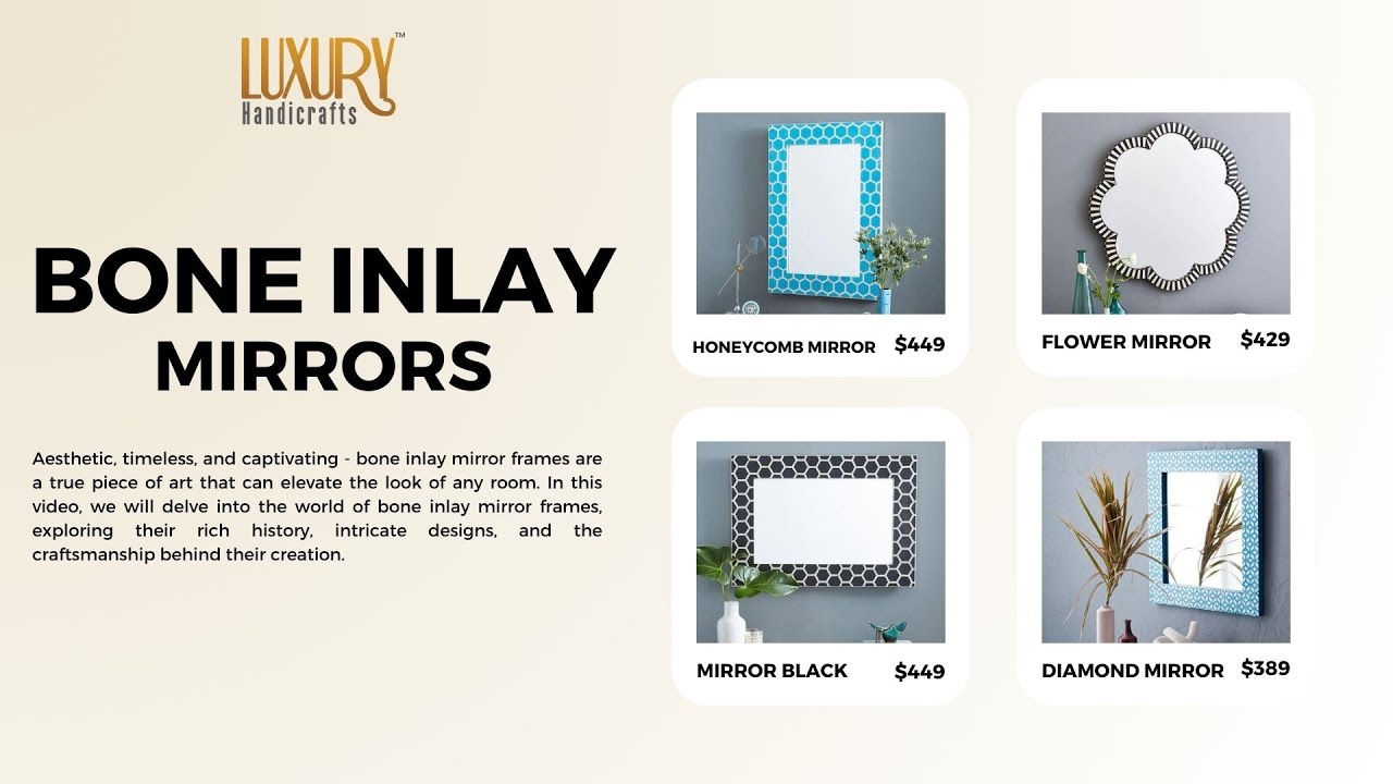 Best Bone Inlay Mirror Frames Designs 2024