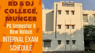 PG SEMESTER - 2 | NEW NOTICE | INTERNAL EXAM | NILESH KUMAR