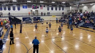 RC Christian wins first set 25-17