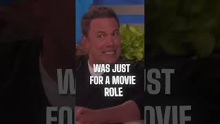 Ben Affleck finally speaks out about his massive back tattoo #shorts