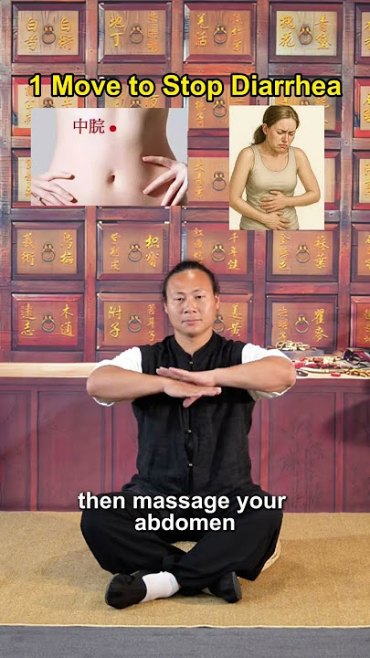 1 Move to Stop Diarrhea #taichi #kungfu #painrelief #antiaging #diarrhea