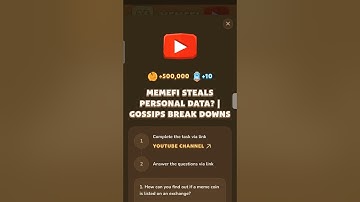 MEMEFI STEALS PERSONAL DATA? | MEMEFI EXPLAINED today Code | memefi YouTube video Code