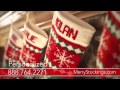 Wool Christmas Stockings | Hand Embroiderded and Made in USA