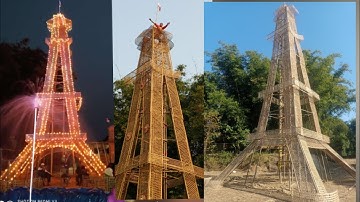 haw to make a bige bamboo eiffel tower.