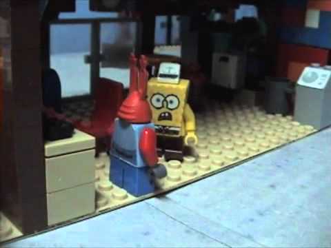 SpongeBob Lego - The Giant Plankton and the Giant SpongeBob