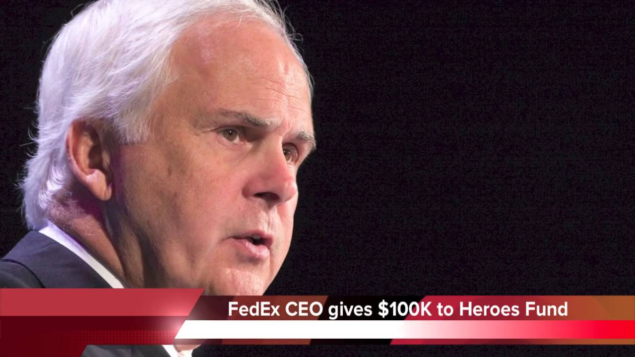 newspaper mockup FedEx CEO Frederick Smith gives $100,000 to Chattanooga Heroes Fund