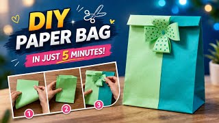 How To Make A Paper Bag Simple, Eco-Friendly Aesthetic Diy