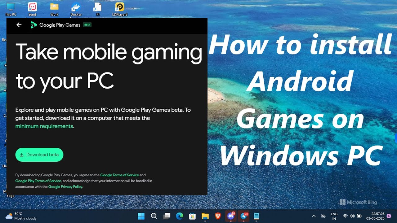 Download Google Play Games beta for Windows 