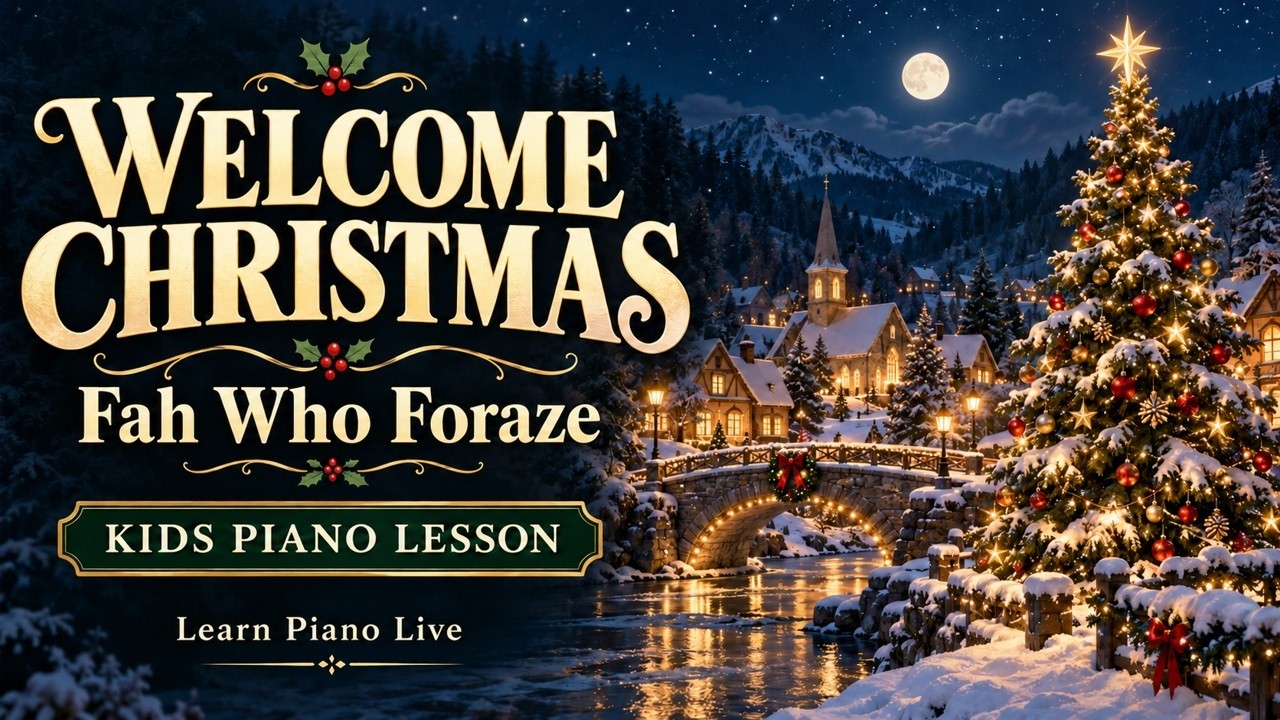 Welcome Christmas (Fah Who Foraze) | Kids Piano Lesson