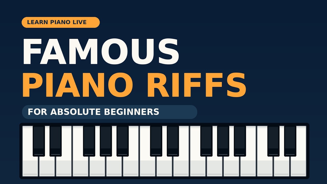 Famous Piano Riffs for Absolute Beginners | Adult Piano Lesson 789
