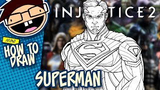 How to Draw SUPERMAN (Injustice 2) | Narrated Easy Step-by-Step Tutorial screenshot 1