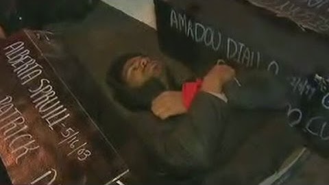 Protesters stage 'die in' on NYC street