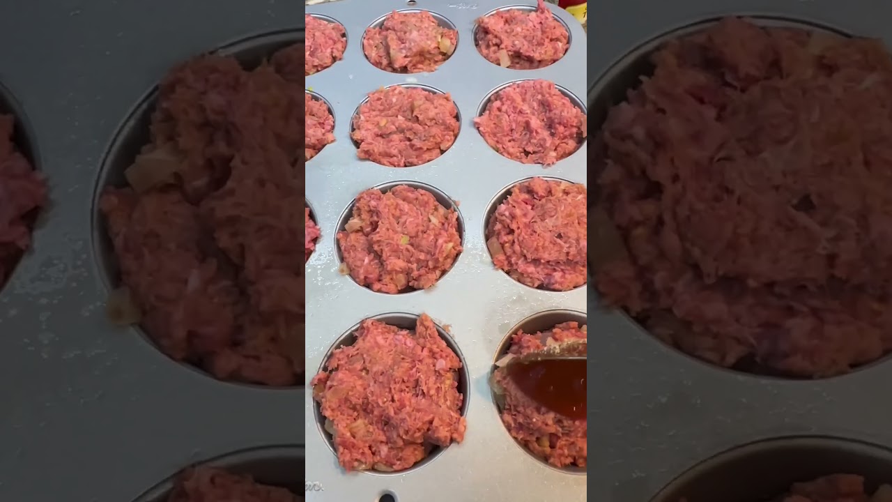 Kids approved: easy meatloaf muffins recipe. 