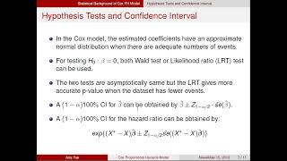 Cox Proportional Hazards Model