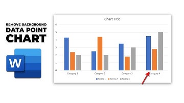 How to remove background from Data Point of chart in word