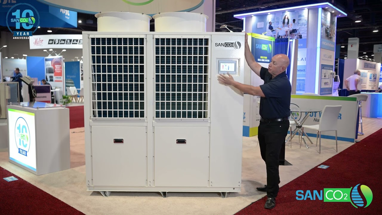 SANCO2 40kw Heat Pump Water Heater Intro AHR 2026
