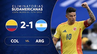 Colombia vs Argentina | CONMEBOL World Cup Qualifiers | 2024 | Highlights