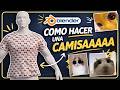 Como hacer una camisa// How to make a t-shirt 🧥✨- BLENDER -  fácilisimo.
