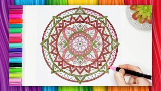 Non Riesco a Smettere di Colorare Questo Mandala 😍 | Addictive Mandala Coloring