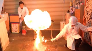 【ろうそく実験】ろうそくにあることをすると大炎上した！ / 米村でんじろう[公式]/science experiments