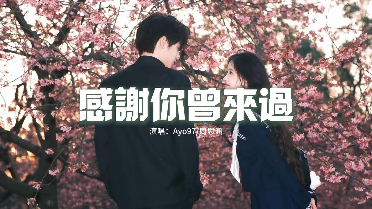 Ayo97/周思涵 - 感謝你曾來過『不後悔曾經愛過，哭過痛過都值得，如果難過也不要忘了我。』【動態歌詞MV】 - YouTube