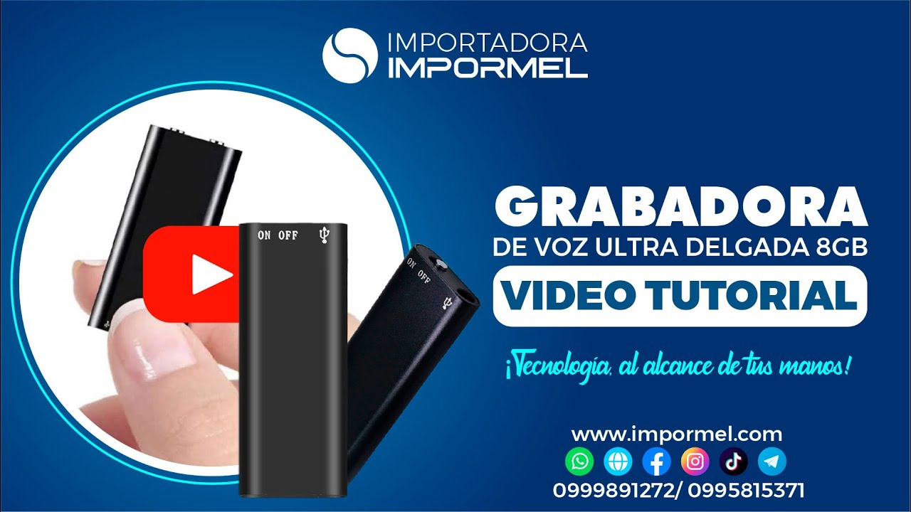 MINI MICRÓFONO ESPÍA ULTRA PEQUEÑO 8GB | ASÍ ES COMO FUNCIONA | TUTORIAL (I420053)