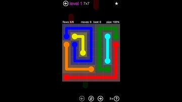 Flow free walkthrough - 7x7 Mania - levels 1 - 150
