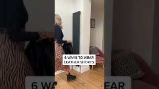 6 Ways To Wear Leather Shorts Fall Edition
