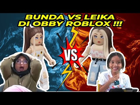 BUNDA VS LEIKA DI ROBLOX OBBY! PEMENANG NYA BAKAL DAPETIN......?