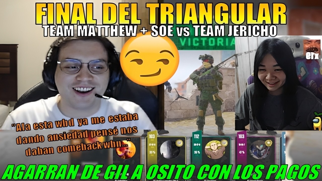 GAME 3:🔥 MATTHEW + SOE ganan TRIANGULAR | Pero Hacen SHOW para PAGAR la APUESTA los OTROS TEAMS🤣
