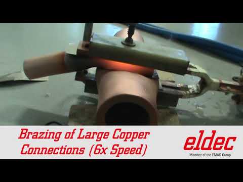 Brazing Large Copper Connections   6x Speed