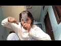 Baalo Ki Khud Cutting Kar Li