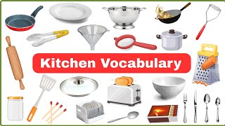 Everyday Kitchen Words You Must Know! | Kitchen Vocabulary | Kitchen Items Names with Pictures