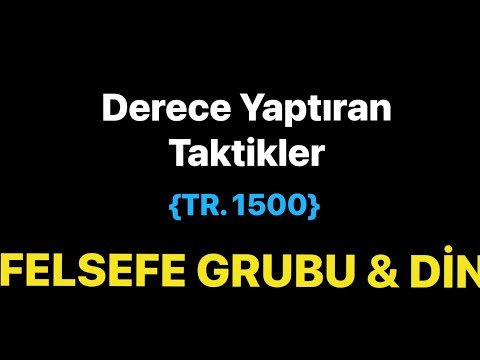 FELSEFE GRUBU & DİN !!! { Derece Yaptıran Taktikler} - YKS 2023