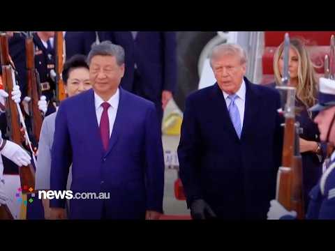 Trump welcomes Chinese President Xi Jinping to the U.S.