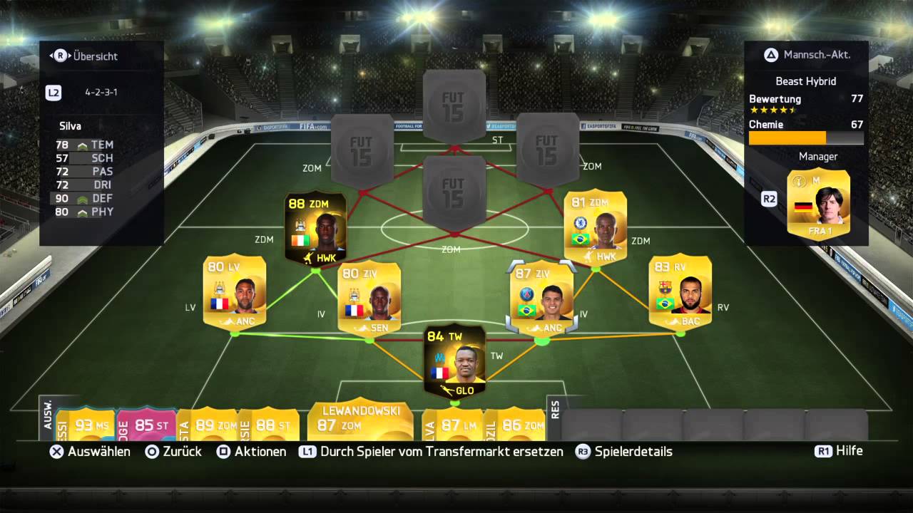 FIFA 15 Ultimate Team Squadbuilder Beast Hybrid