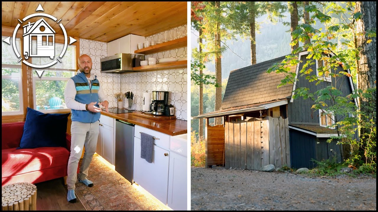 He converted a Backyard Shed into an amazing Tiny Home! Tour & Costs ...