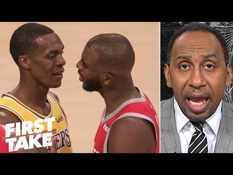 Rajon Rondo ‘tried to get away with’ spitting at Chris Paul during fight - Stephen A. | First Take