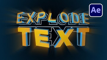 Mastering the Shatter Effect: Exploding Text Made Easy