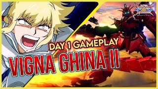 EXVS2 XBoost - Giri Joins The Battle! Vigna Ghina II Day 1 Gameplay [ Shuffle ]